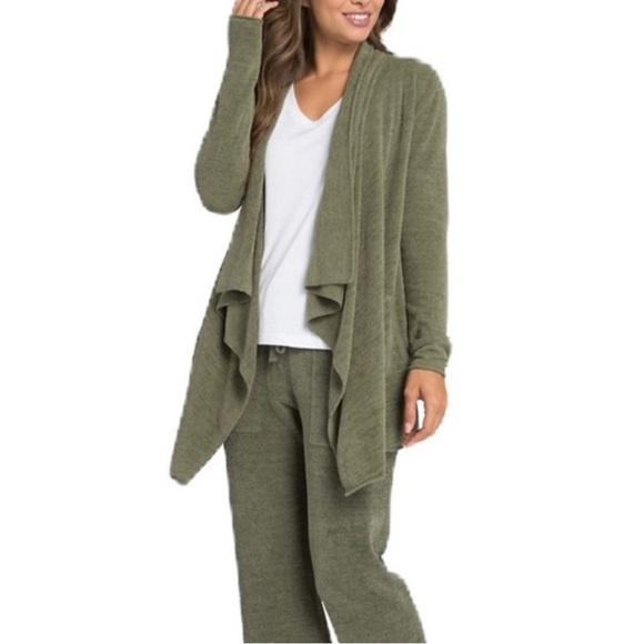 Barefoot Dreams Water fall
Olive Open Front Cardigan Size M - Picture 1 of 15